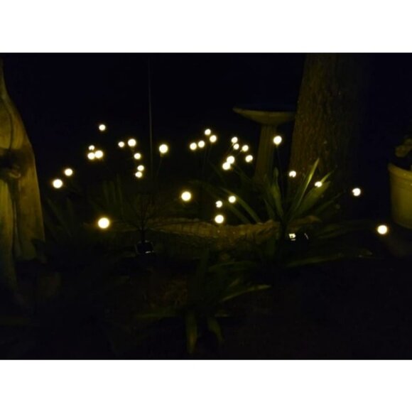 Solar Lights Outdoor Garden Decor: 4 Pack 32 LED Firefly Solar Outdoor Lights - Picture 3 of 3
